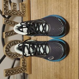 ASICS Womens Noosa FF Black Mint Athletic Running Shoe Sz 8, Workout, Athleisure